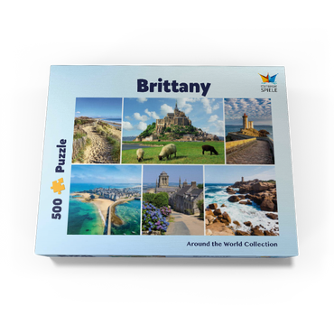 Brittany - Mont Saint Michel, Saint Malo and Locronan 500 Jigsaw Puzzle box view1