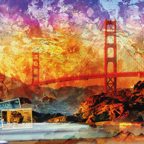 Golden Gate Bridge - San Francisco - California 1000 Jigsaw Puzzle 3D Modell