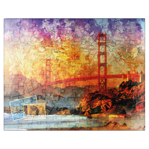 puzzleplate Golden Gate Bridge - San Francisco - California 100 Jigsaw Puzzle