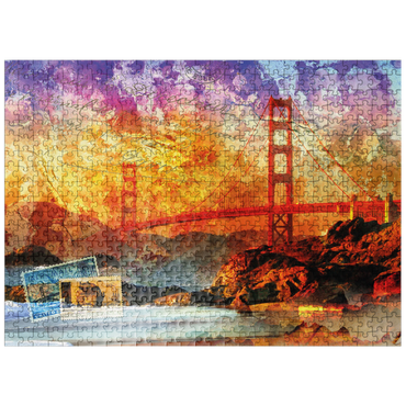 puzzleplate Golden Gate Bridge - San Francisco - California 500 Jigsaw Puzzle
