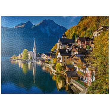 puzzleplate Hallstatt in Austria, Lake Hallstatt - Unesco World Heritage Site 1000 Jigsaw Puzzle