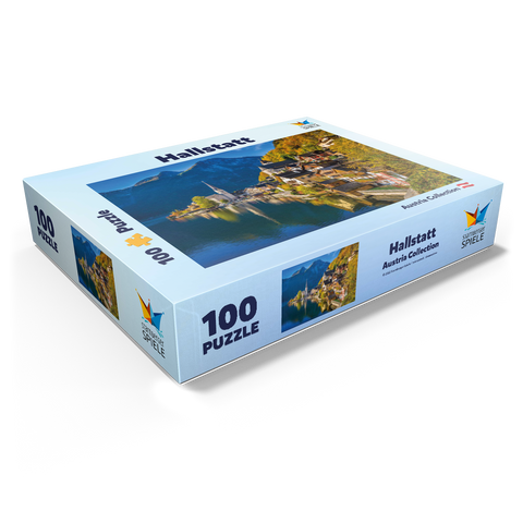 Hallstatt in Austria, Lake Hallstatt - Unesco World Heritage Site 100 Jigsaw Puzzle box view1
