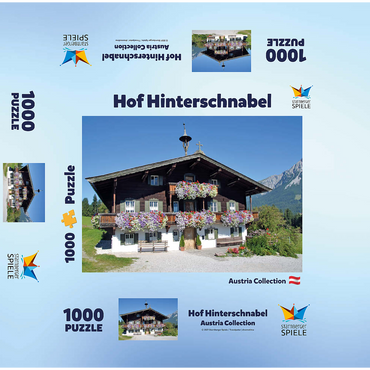 Bergdoktor Practice in Ellmau in Tyrol, Wilder Kaiser, Austria 1000 Jigsaw Puzzle box 3D Modell