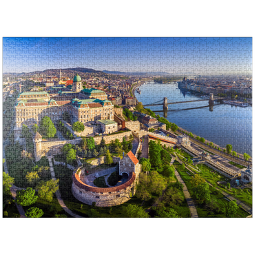 puzzleplate Castle Palace in Budapest, Hungary - Unesco World Heritage Site 1000 Jigsaw Puzzle
