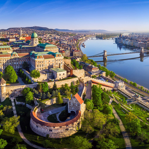 Castle Palace in Budapest, Hungary - Unesco World Heritage Site 1000 Jigsaw Puzzle 3D Modell