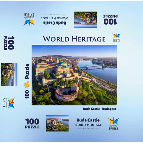 Castle Palace in Budapest, Hungary - Unesco World Heritage Site 100 Jigsaw Puzzle box 3D Modell