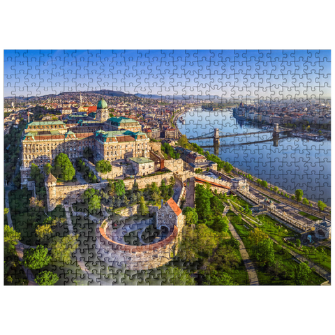 puzzleplate Castle Palace in Budapest, Hungary - Unesco World Heritage Site 500 Jigsaw Puzzle