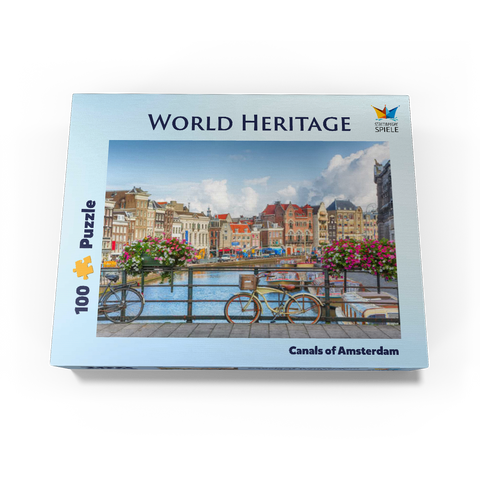 Amsterdam canals - Unesco World Heritage Site 100 Jigsaw Puzzle box view1