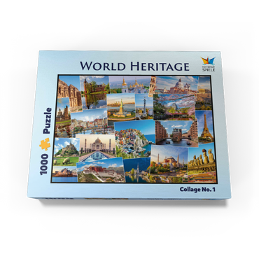 World heritage collage 1000 Jigsaw Puzzle box view1