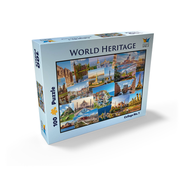 World heritage collage 100 Jigsaw Puzzle box view1
