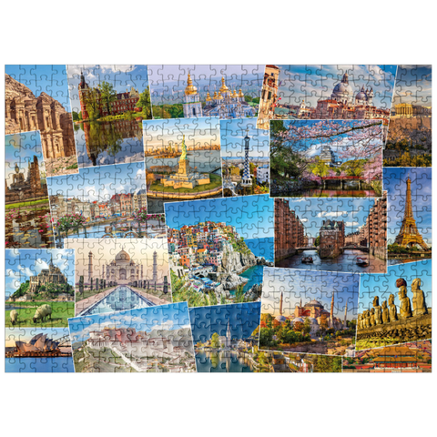 puzzleplate World heritage collage 500 Jigsaw Puzzle