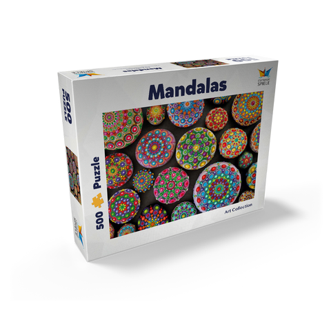 Colorful Mandala Stones - Rock Painting 500 Jigsaw Puzzle box view1