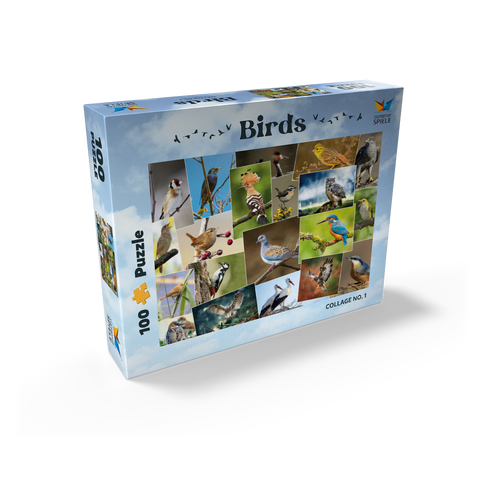 Birds of the Year - Collage No.1 - Germany 100 Jigsaw Puzzle box view1