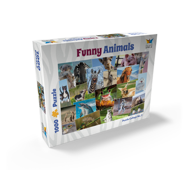 Funny animals - Collage No. 2 1000 Jigsaw Puzzle box view1