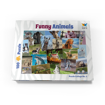 Funny animals - Collage No. 2 100 Jigsaw Puzzle box view1