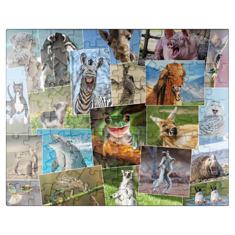 puzzleplate Funny animals - Collage No. 2 100 Jigsaw Puzzle