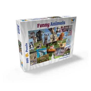 Funny animals - Collage No. 2 500 Jigsaw Puzzle box view1