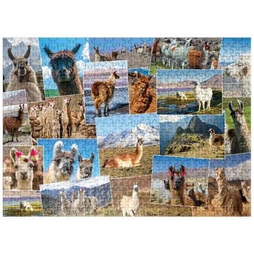 puzzleplate Llamas and alpacas - Collage No. 2 500 Jigsaw Puzzle