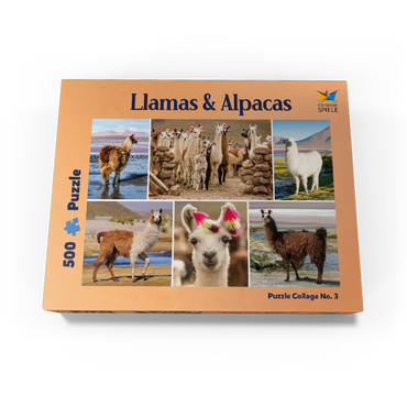 Llamas and alpacas - Collage No. 3 500 Jigsaw Puzzle box view1