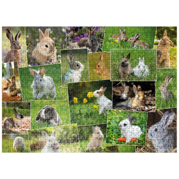 puzzleplate Bunnies & Rabbits - Collage No. 3 500 Jigsaw Puzzle