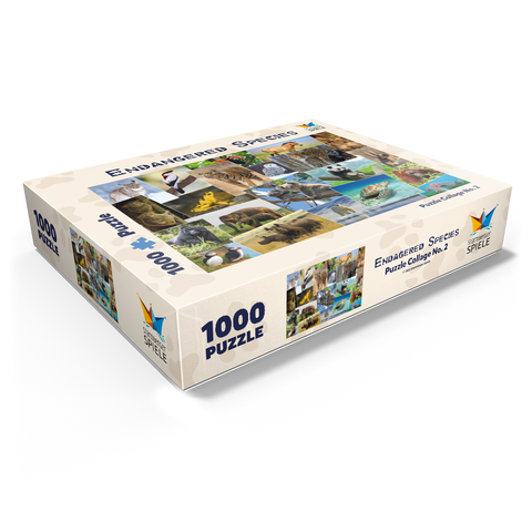 Endangered species - Collage No. 1 1000 Jigsaw Puzzle box view1