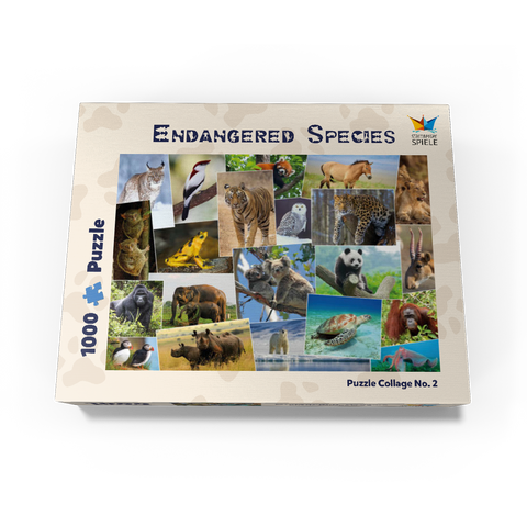 Endangered species - Collage No. 1 1000 Jigsaw Puzzle box view1