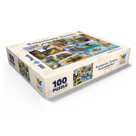 Endangered species - Collage No. 1 100 Jigsaw Puzzle box view1