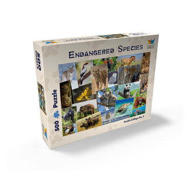 Endangered species - Collage No. 1 500 Jigsaw Puzzle box view1