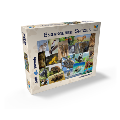 Endangered species - Collage No. 1 500 Jigsaw Puzzle box view1