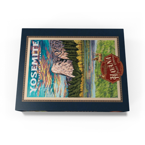 Yosemite National Park - The Grand View of El Capitan, Vintage Travel Poster 1000 Jigsaw Puzzle box view1