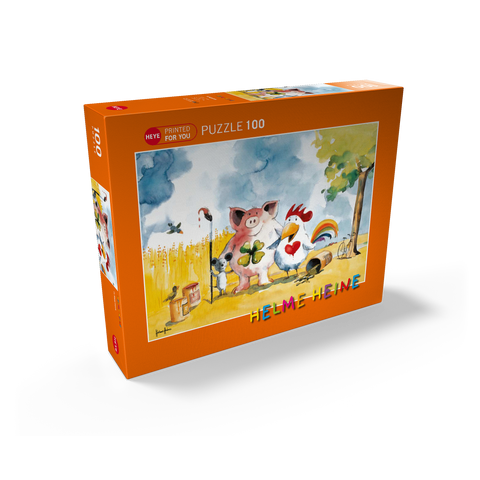 In Happiness - Heine Three friends in happiness - Helme Heine 100 Jigsaw Puzzle box view1