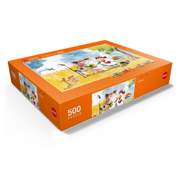In Happiness - Heine Three friends in happiness - Helme Heine 500 Jigsaw Puzzle box view1