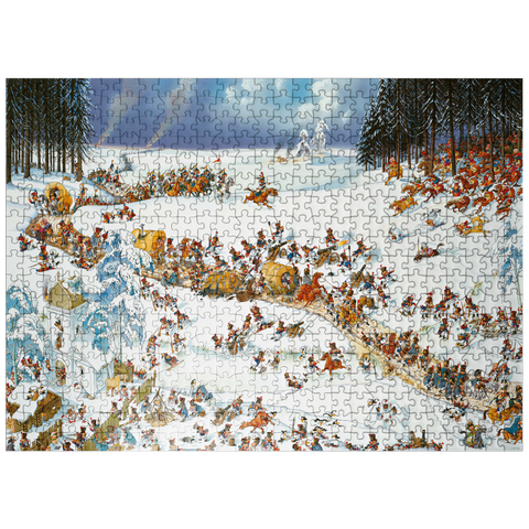 puzzleplate Napoleon's Winter - Jean-Jacques Loup - Cartoon Classics 500 Jigsaw Puzzle