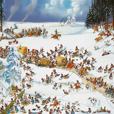 Napoleon's Winter - Jean-Jacques Loup - Cartoon Classics 500 Jigsaw Puzzle 3D Modell
