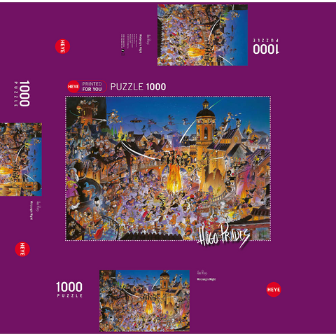 Walpurgis Night - Hugo Prades 1000 Jigsaw Puzzle box 3D Modell