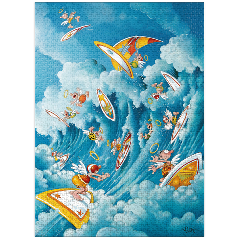 puzzleplate Surfing in Heaven - Michael Ryba - Cartoon Classics 1000 Jigsaw Puzzle