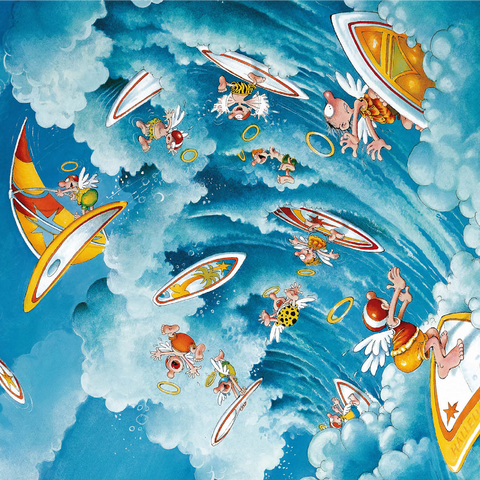 Surfing in Heaven - Michael Ryba - Cartoon Classics 1000 Jigsaw Puzzle 3D Modell