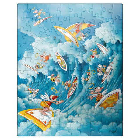 puzzleplate Surfing in Heaven - Michael Ryba - Cartoon Classics 100 Jigsaw Puzzle