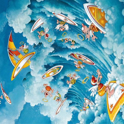 Surfing in Heaven - Michael Ryba - Cartoon Classics 100 Jigsaw Puzzle 3D Modell