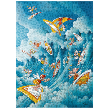 puzzleplate Surfing in Heaven - Michael Ryba - Cartoon Classics 500 Jigsaw Puzzle