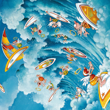 Surfing in Heaven - Michael Ryba - Cartoon Classics 500 Jigsaw Puzzle 3D Modell