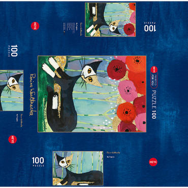 My Poppies - Rosina Wachtmeister 100 Jigsaw Puzzle box 3D Modell