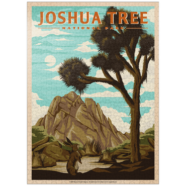 puzzleplate Joshua Tree National Park - Where Trees Thrive in the Desert, Vintage Travel Poster 1000 Jigsaw Puzzle
