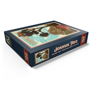 Joshua Tree National Park - Where Trees Thrive in the Desert, Vintage Travel Poster 100 Jigsaw Puzzle box view1