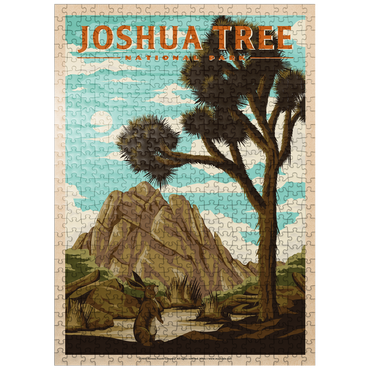 puzzleplate Joshua Tree National Park - Where Trees Thrive in the Desert, Vintage Travel Poster 500 Jigsaw Puzzle
