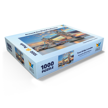 Tower Bridge in London at sunset 1000 Jigsaw Puzzle box view1