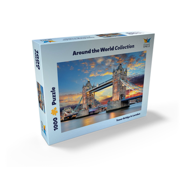 Tower Bridge in London at sunset 1000 Jigsaw Puzzle box view1