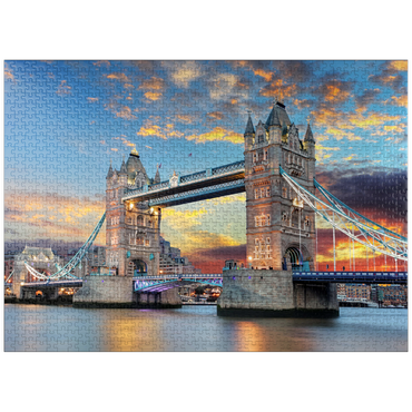 puzzleplate Tower Bridge in London at sunset 1000 Jigsaw Puzzle