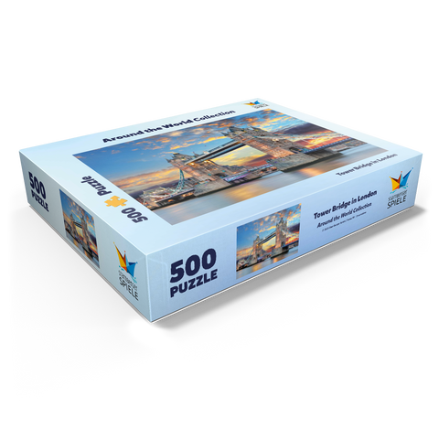 Tower Bridge in London at sunset 500 Jigsaw Puzzle box view1