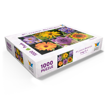 Colorful flowers collage No. 4 in spring and summer 1000 Jigsaw Puzzle box view1